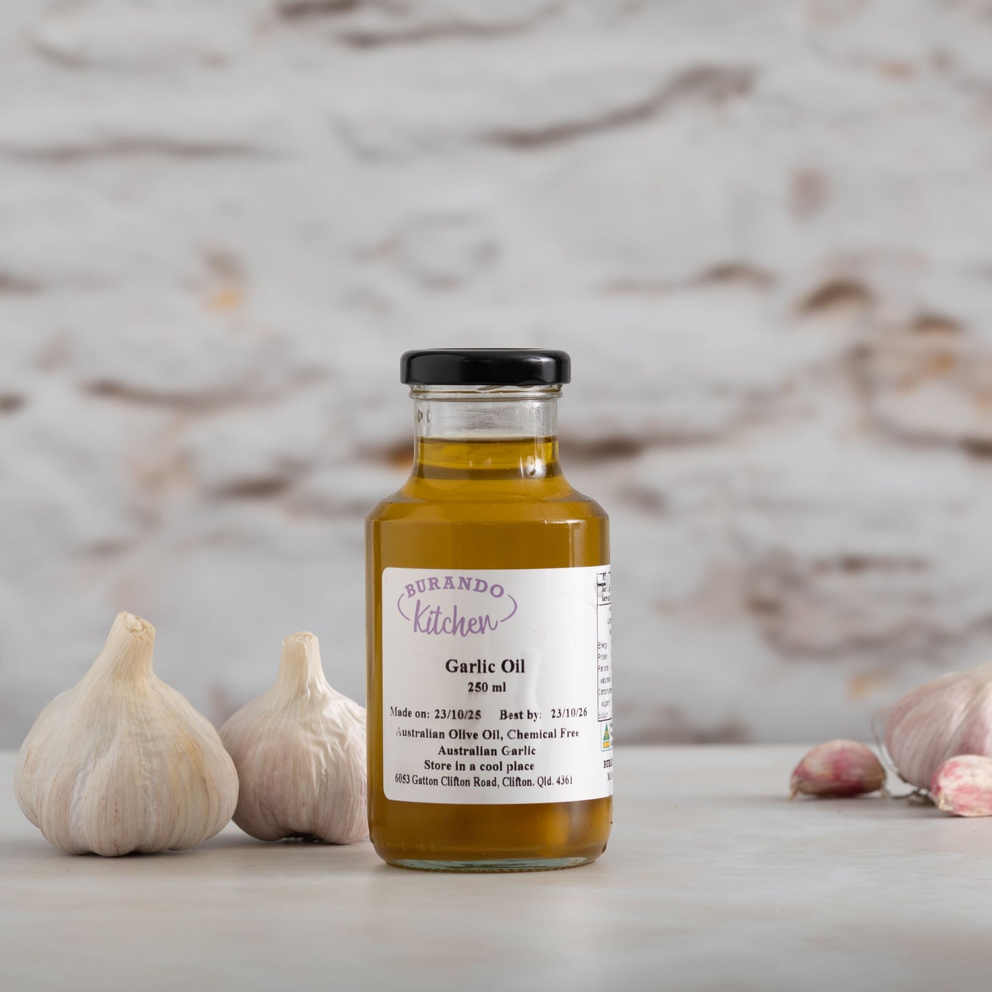 Burando Downs garlic infused oil