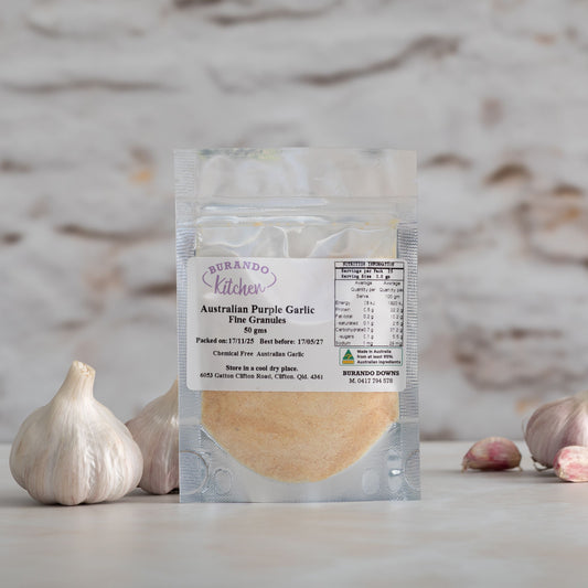 Burando Downs Australian Purple Garlic fine granules 50g