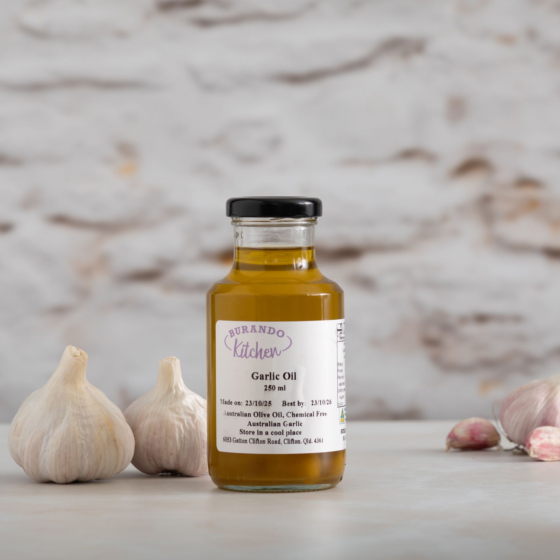 Burando Downs garlic infused oil