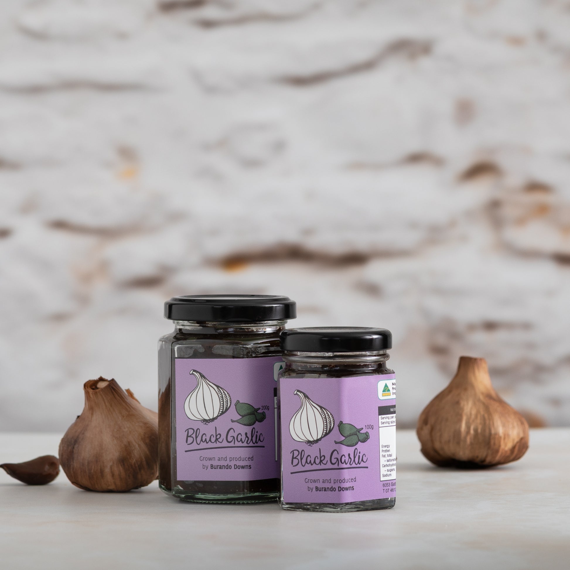 burando downs black garlic puree