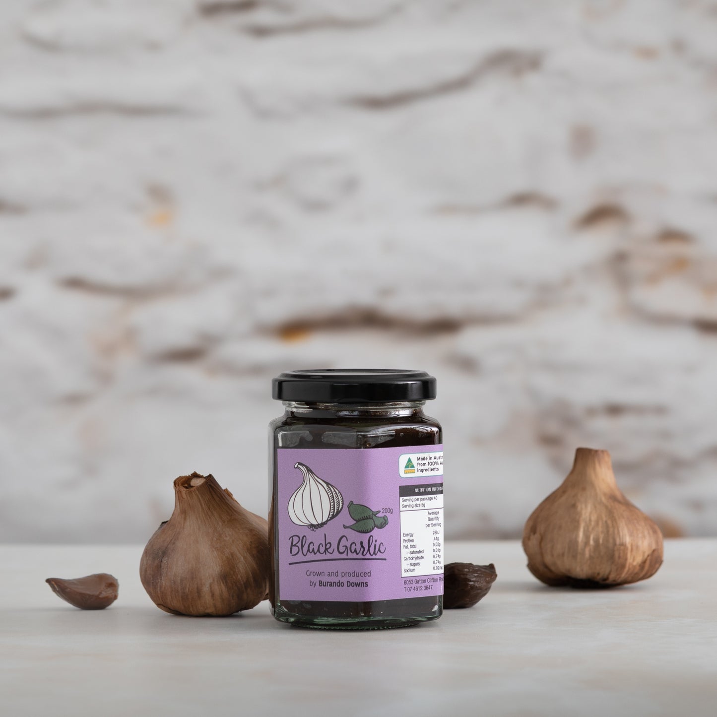 burando downs black garlic puree 200g